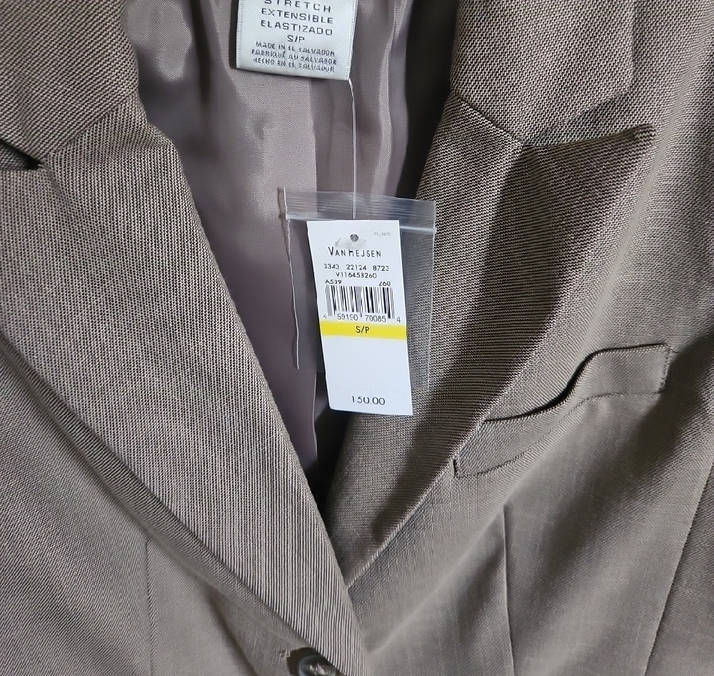 Tan Blazer and Pants Suit Set - Picture 2 of 5